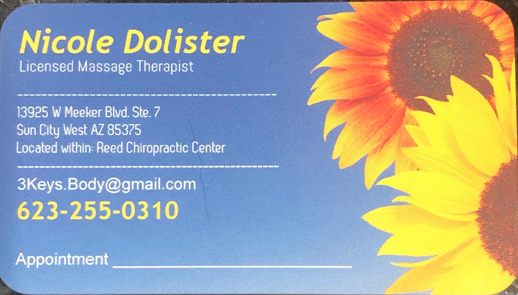 Photo of Nicole Dolister, LMT